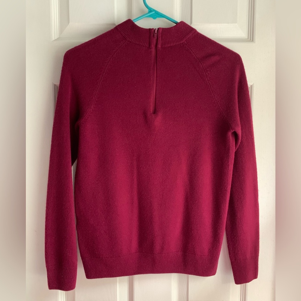 Lisa Raspberry Acrylic Sweater - Picture 2 of 5
